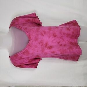 GAP Women's Pink Tie-Dye TShirt